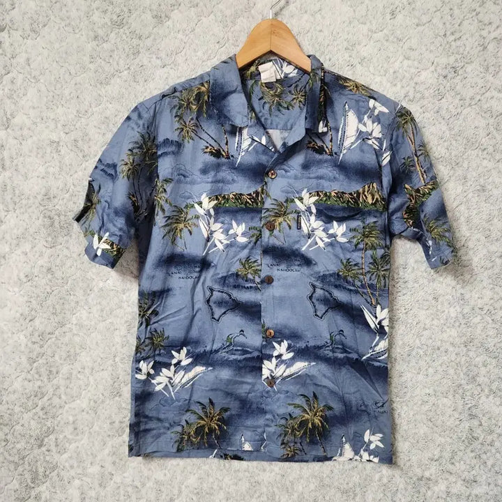 [BUNJANG] Palmwave Hawaiian Short-Sleeve Shirt / 236A [S] 팜웨이브 하와이안 반팔 남방 셔츠