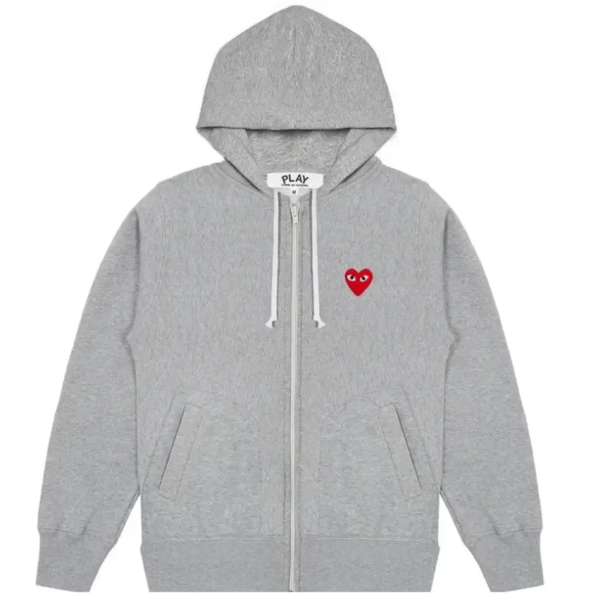 [BUNJANG] Comme des Garcons Red Emblem Hooded Zip-up / 꼼데 레드와펜 후드집업