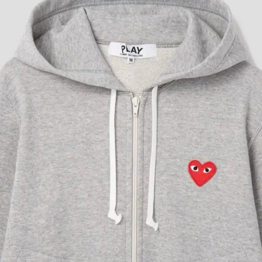 [BUNJANG] Comme des Garcons Red Emblem Hooded Zip-up / 꼼데 레드와펜 후드집업
