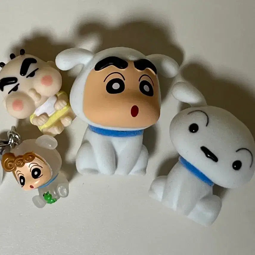 [BUNJANG] Crayon Shin-chan Shiro Nene Arai Figurines Bundle Set / 짱구는 못말려 짱구 짱아 흰둥이 피규어 가챠 일괄