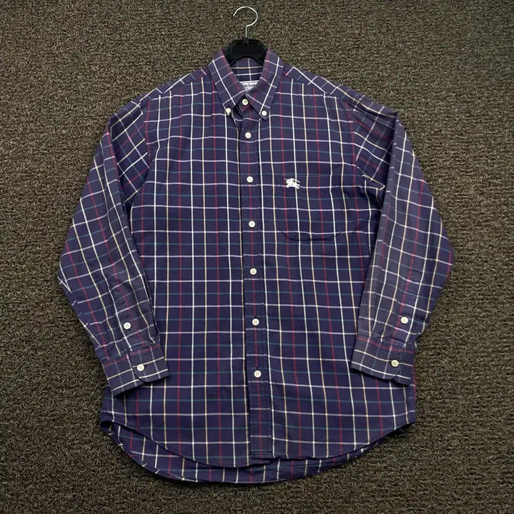 [BUNJANG] Burberrys 90s Embroidered Logo Check Shirt / 90s 버버리스 자수로고 체크 셔츠