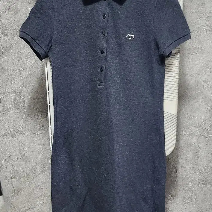 [BUNJANG] Lacoste Navy Collared Dress / 라코스테 네이비 카라 원피스