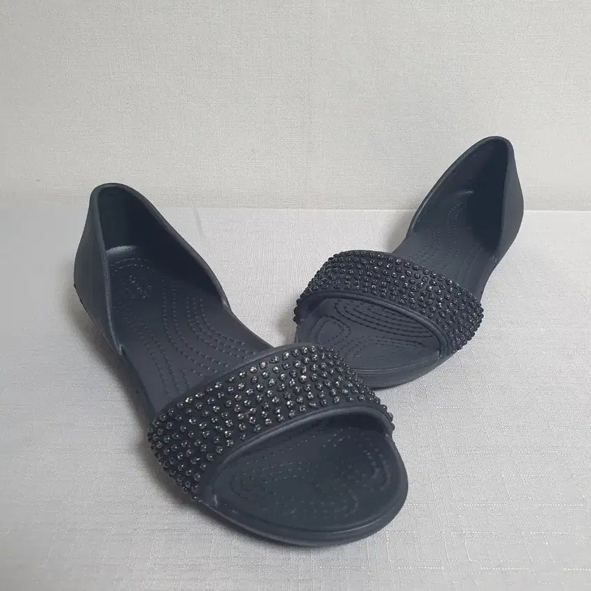 [BUNJANG] Crocs Lina Embossed Dorse Sandal (Black) Women&