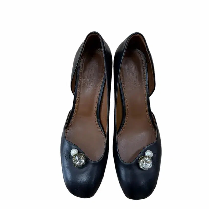 [BUNJANG] Lanvin Pearl Embellished Heel Shoes / 245/ 랑방 진주 장식 힐 구두