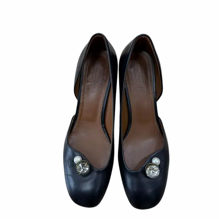 [BUNJANG] Lanvin Pearl Embellished Heel Shoes / 245/ 랑방 진주 장식 힐 구두
