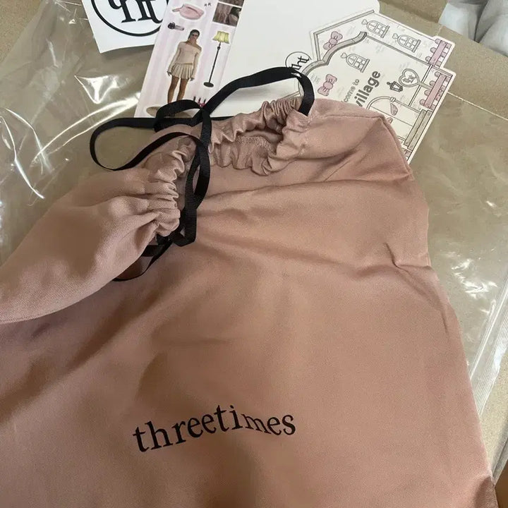 [SOLD OUT] 쓰리타임즈 자카드 가방 핑크 버킷백