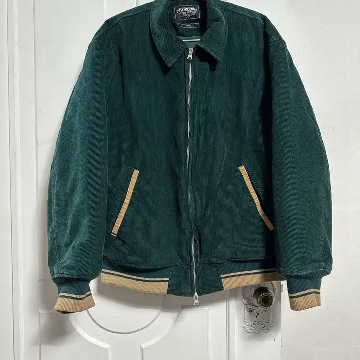 [BUNJANG] Prizmworks Corduroy Varsity Jacket / 프리즘웍스 코듀로이 바시티자켓