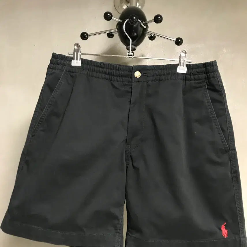 [BUNJANG] Polo Ralph Lauren QR Pony Shorts Black M / 폴로 랄프로렌 QR 포니 반바지 블랙 M