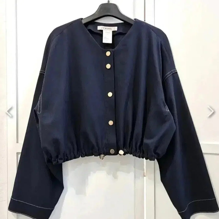 [BUNJANG] J.CHUNG Navy Crop Jacket / 제이청 네이비 크롭 자켓이예요