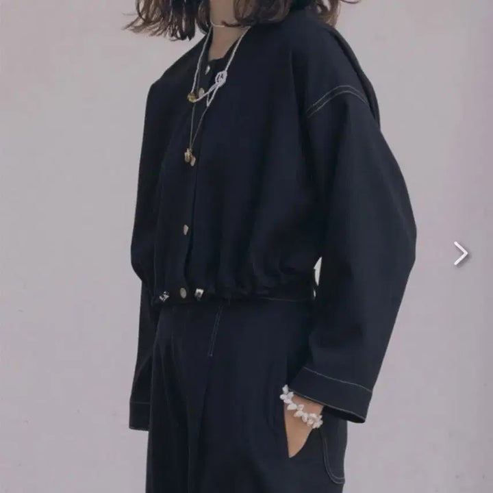 [BUNJANG] J.CHUNG Navy Crop Jacket / 제이청 네이비 크롭 자켓이예요