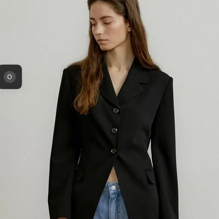 [BUNJANG] octette 3-Button Black Blazer / [octette] 오떼뜨 3버튼 블랙 블레이저