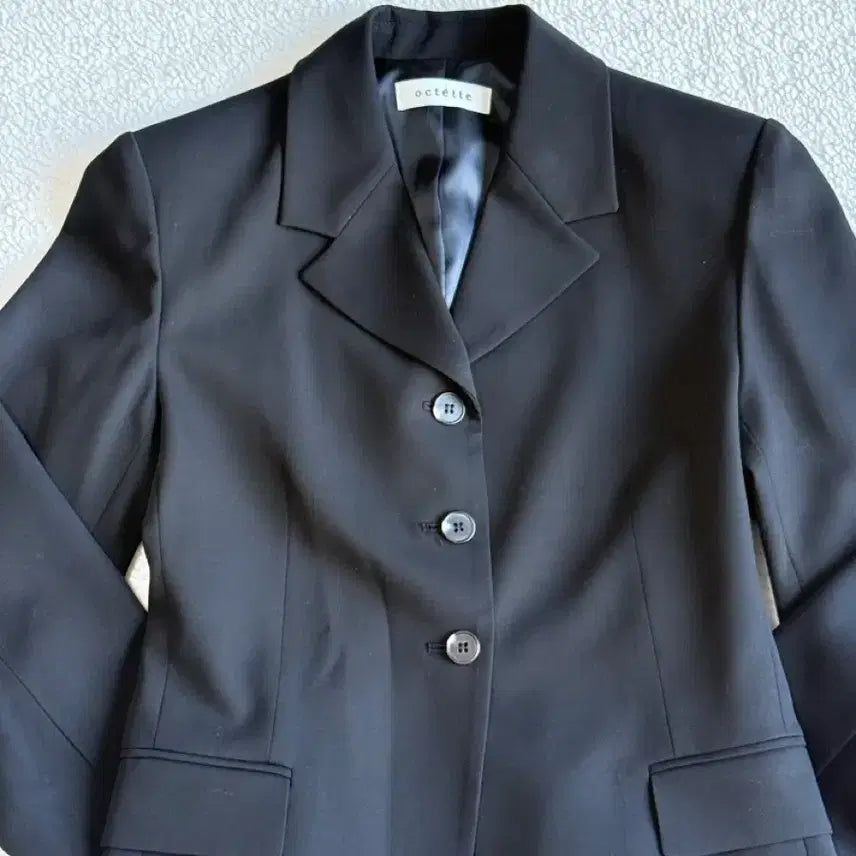 [BUNJANG] octette 3-Button Black Blazer / [octette] 오떼뜨 3버튼 블랙 블레이저