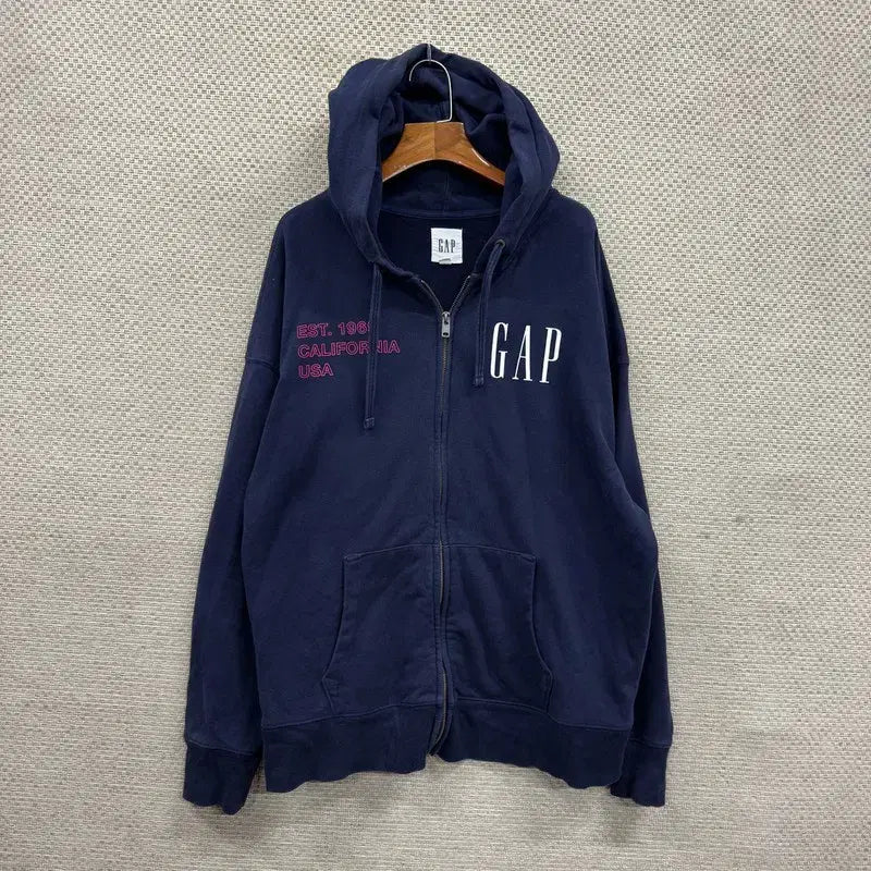 [BUNJANG] GAP Casual Printing Logo Hooded Zip-up Jacket L / 갭 GAP 캐주얼 프린팅로고 후드집업 L A09614
