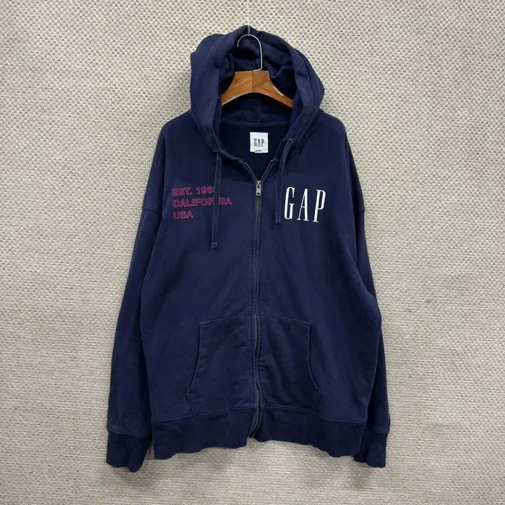 [BUNJANG] GAP Casual Printing Logo Hooded Zip-up Jacket L / 갭 GAP 캐주얼 프린팅로고 후드집업 L A09614