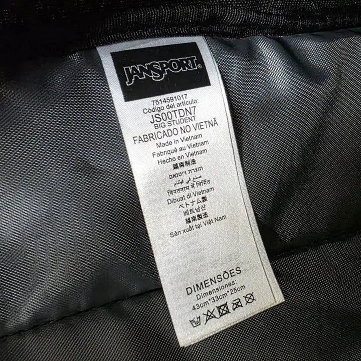 [BUNJANG] JanSport Black Backpack / 잔스포츠. 블랙백팩.