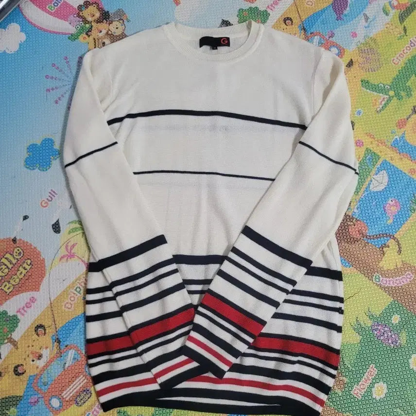 [BUNJANG] G by Guess Striped Knit Sweater Size 95 / 택포/G BY GUESS 니트 95사이즈