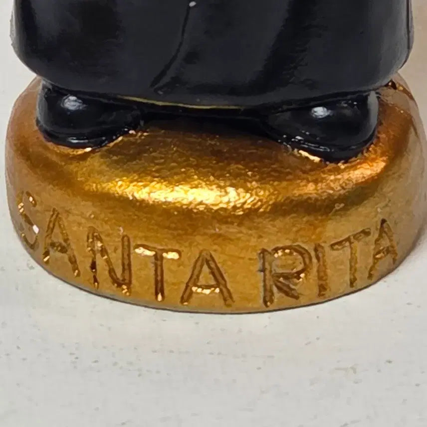 [BUNJANG] Antique Saint Rita Resin Figurine with Cross / 리타 성녀 앤틱 레진 피규어 가톨릭 성녀 십자가