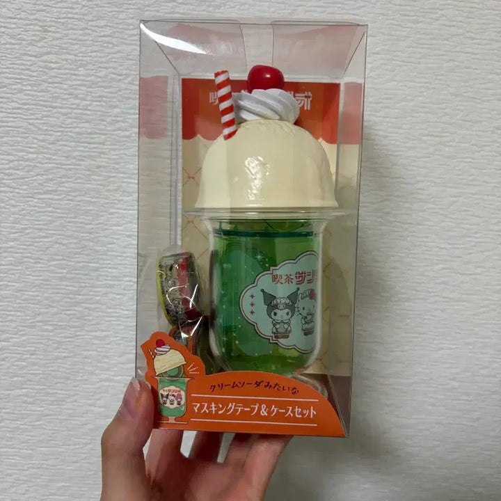 [BUNJANG] Sanrio Kissaten Melon Soda Tape Cutter / 산리오 킷사텐 메론소다 테이프 커터기