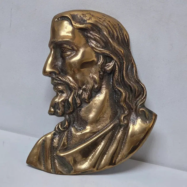 [BUNJANG] Jesus Christ Antique Brass Bust / 예수님 황동 앤틱 두상 무거움 황동 신주 가톨릭 천주교