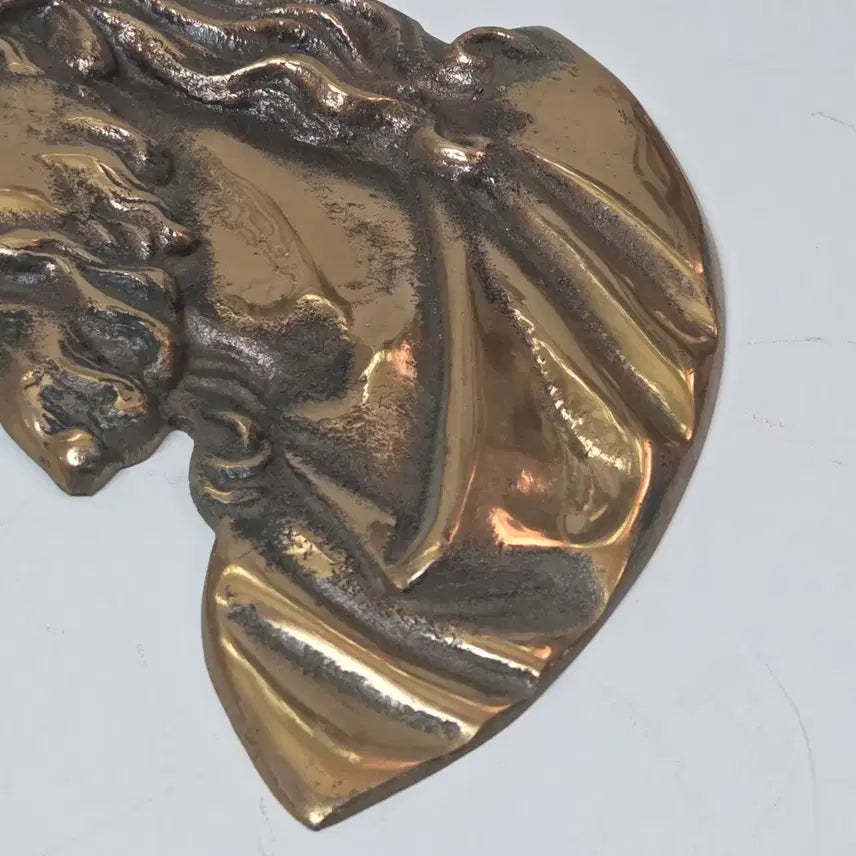 [BUNJANG] Jesus Christ Antique Brass Bust / 예수님 황동 앤틱 두상 무거움 황동 신주 가톨릭 천주교
