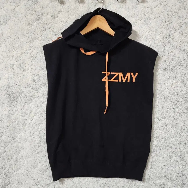 [BUNJANG] 258A [S] Zzmy 여성 후드 민소매 니트 / 258A [S] Zzmy 여성 후드 민소매 니트