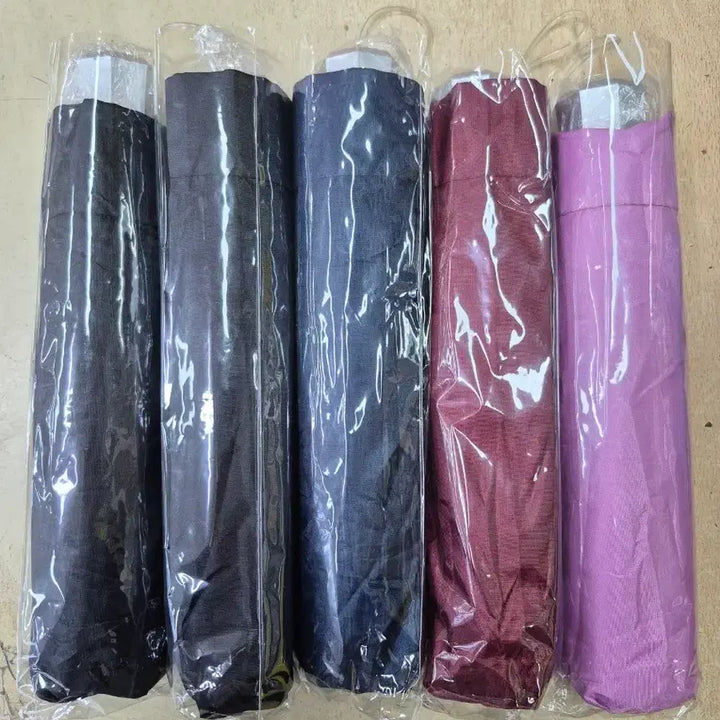[BUNJANG] 3-Fold Manual Umbrella Bundle Set / 5개 모두 3단 수동 우산