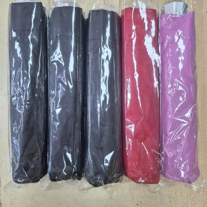 [BUNJANG] 3-Fold Manual Umbrella Bundle Set / 5개 모두 3단 수동 우산