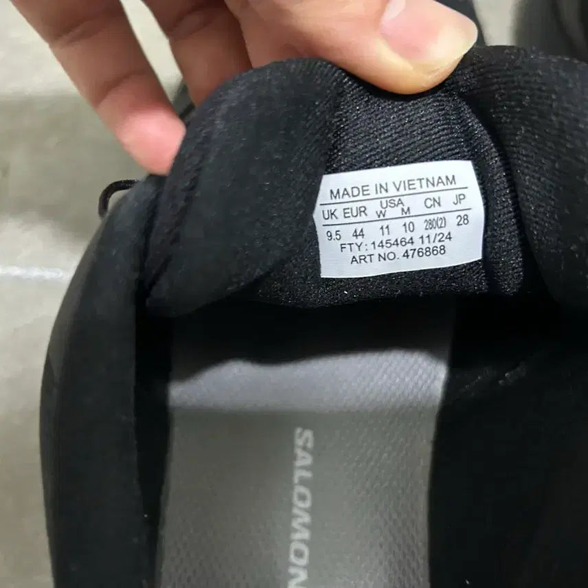 [BUNJANG] Salomon XT-Pathway 2 Black Sneakers / 살로몬 XT-패스웨이2 블랙 280