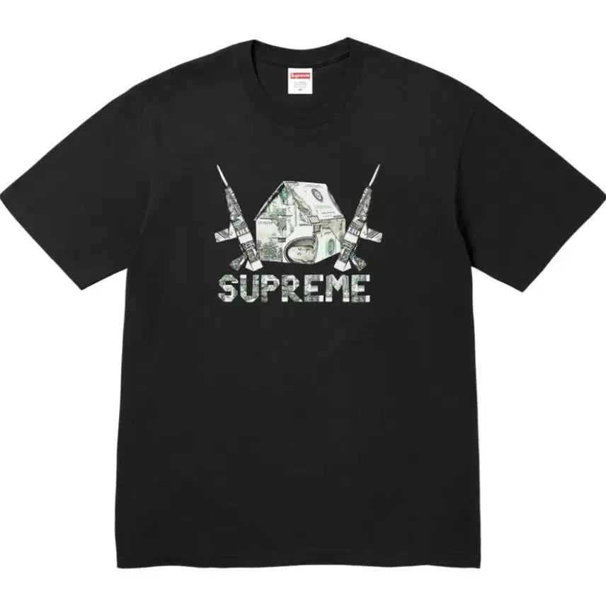 [BUNJANG] Supreme Origami T-Shirt Black / 슈프림 오리가미 티셔츠 블랙