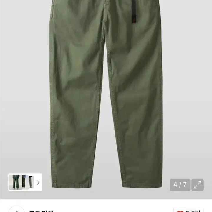 [BUNJANG] Gramicci Olive Pants / [M] 그라미치 팬츠 올리브