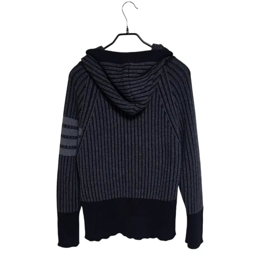 [BUNJANG] Thom Browne 4-Bar Hooded Knit Cardigan / 톰브라운 4바 후드 니트 가디건