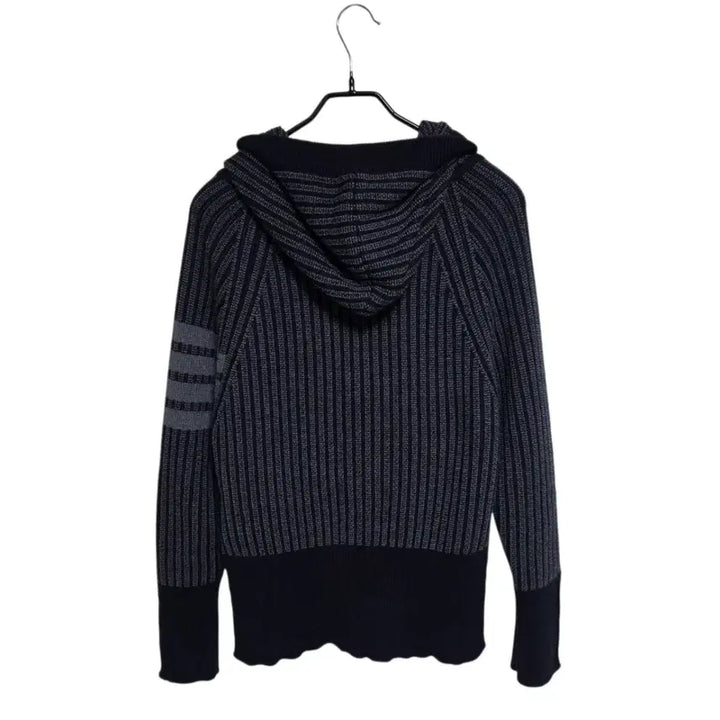 [BUNJANG] Thom Browne 4-Bar Hooded Knit Cardigan / 톰브라운 4바 후드 니트 가디건