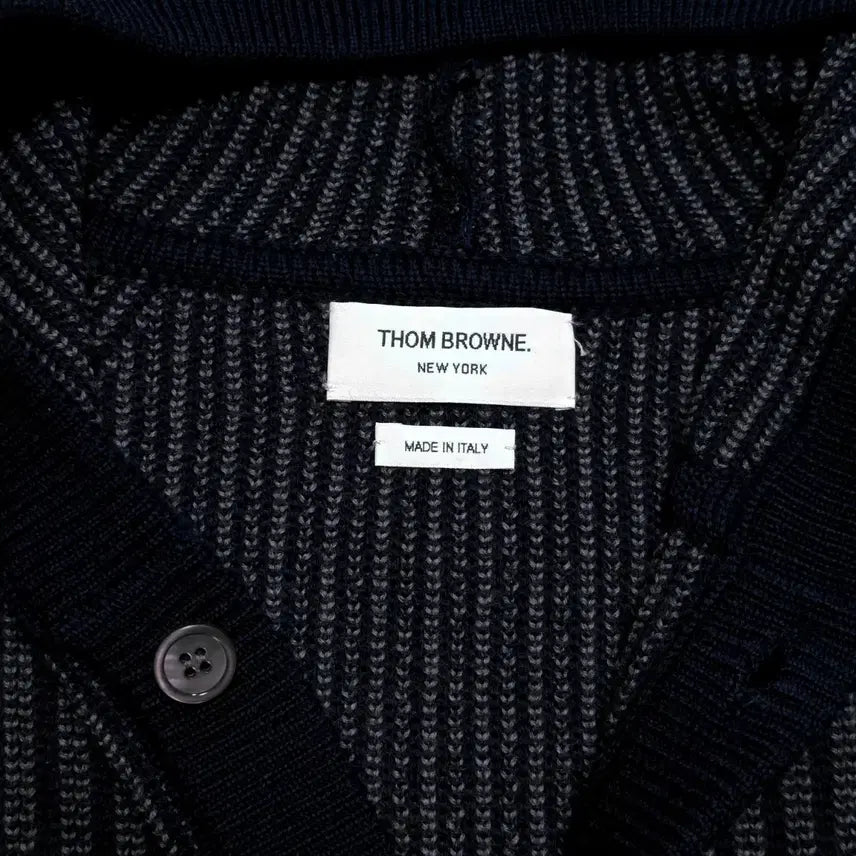 [BUNJANG] Thom Browne 4-Bar Hooded Knit Cardigan / 톰브라운 4바 후드 니트 가디건