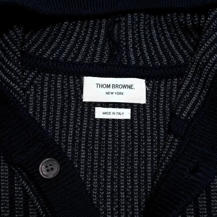 [BUNJANG] Thom Browne 4-Bar Hooded Knit Cardigan / 톰브라운 4바 후드 니트 가디건