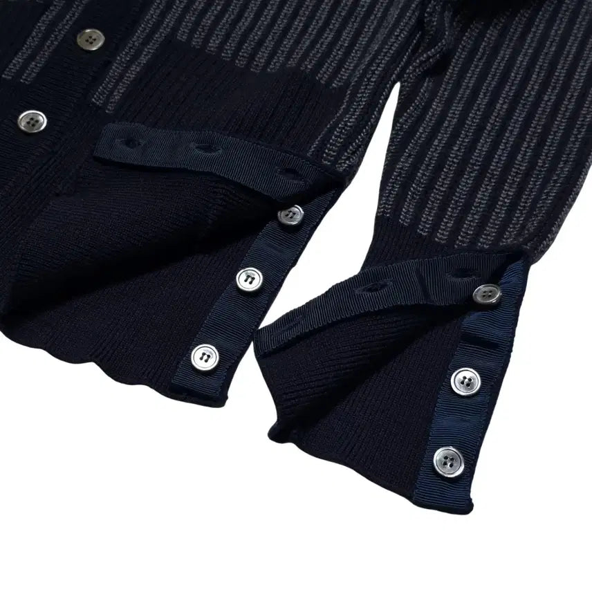 [BUNJANG] Thom Browne 4-Bar Hooded Knit Cardigan / 톰브라운 4바 후드 니트 가디건