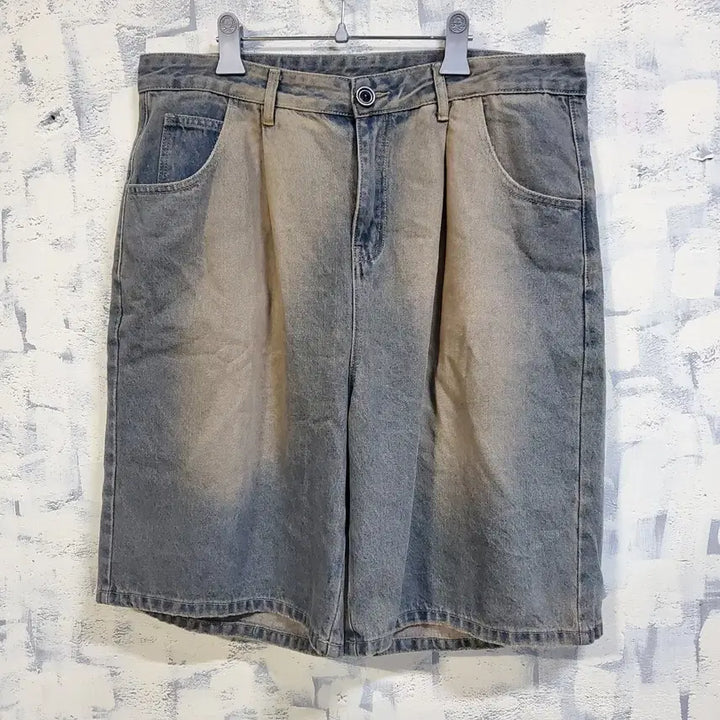 [BUNJANG] UTPD Vintage Washed Denim Shorts 3XL / UTPD 빈티지 워싱 데님 반바지 3XL