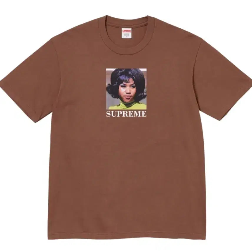 [BUNJANG] Supreme Aretha T-shirt Brown / 슈프림 아레사 티셔츠 브라운