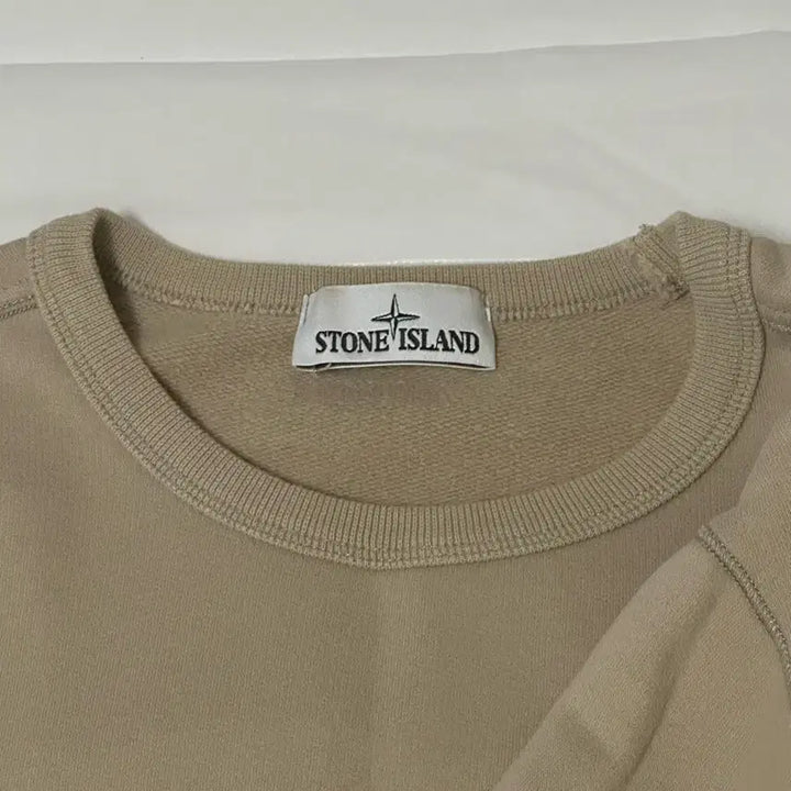 [BUNJANG] Stone Island Beige Crewneck Sweatshirt / 스톤아이랜드 맨투맨