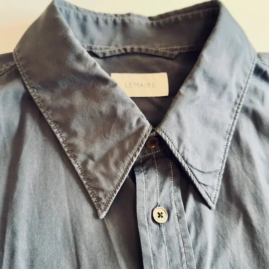 [SOLD OUT] 르메르 X SSENSE 오버사이즈 셔츠 차콜 50사이즈 신품급