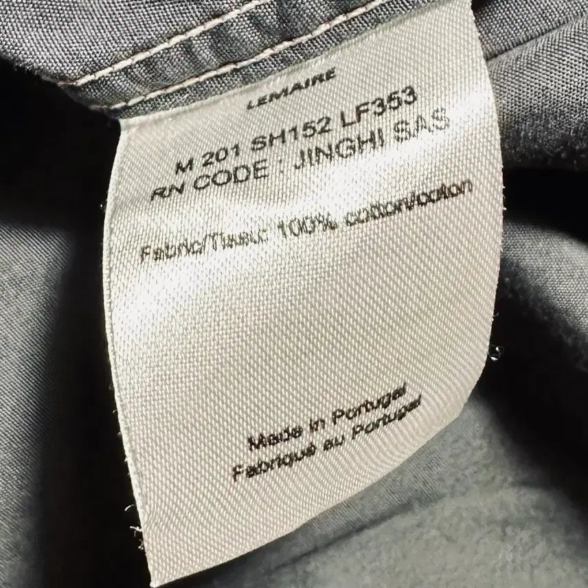 [SOLD OUT] 르메르 X SSENSE 오버사이즈 셔츠 차콜 50사이즈 신품급