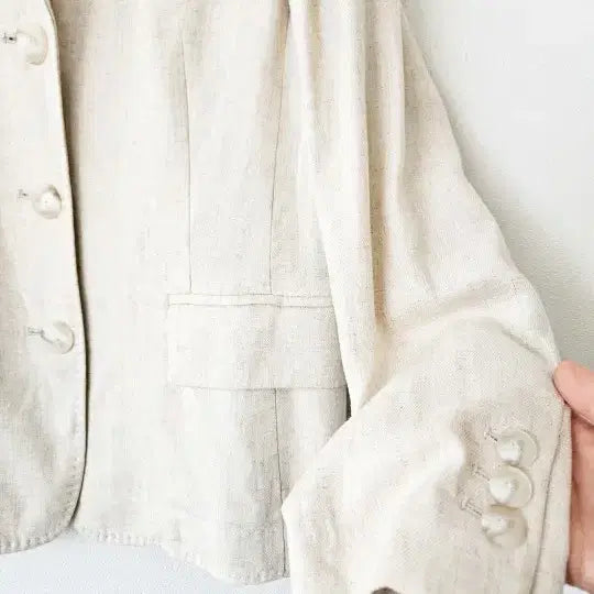 [BUNJANG] Edge Linen Jacket / 엣지 린넨 자켓