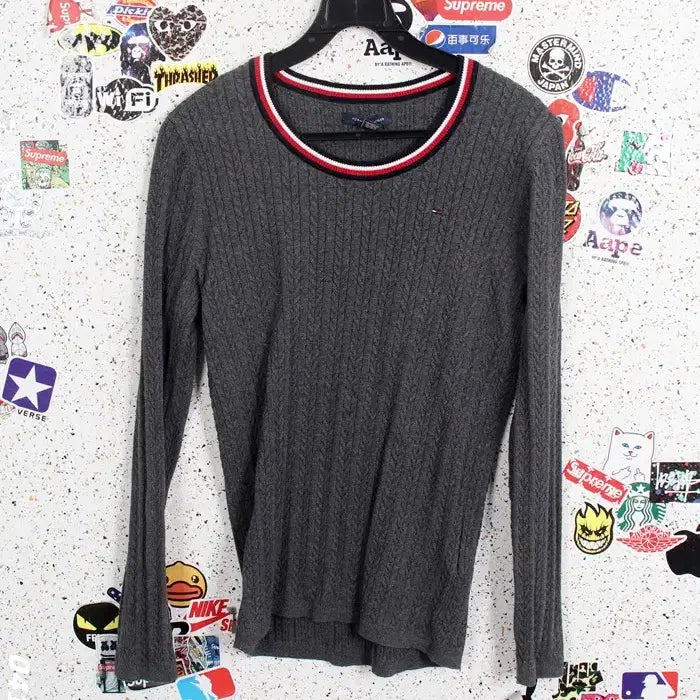 [BUNJANG] Tommy Hilfiger Cable Knit Crewneck Sweater Women&