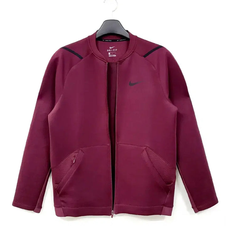 [BUNJANG] Nike Dri-FIT Pro Zip-Up Jacket Burgundy (Men&