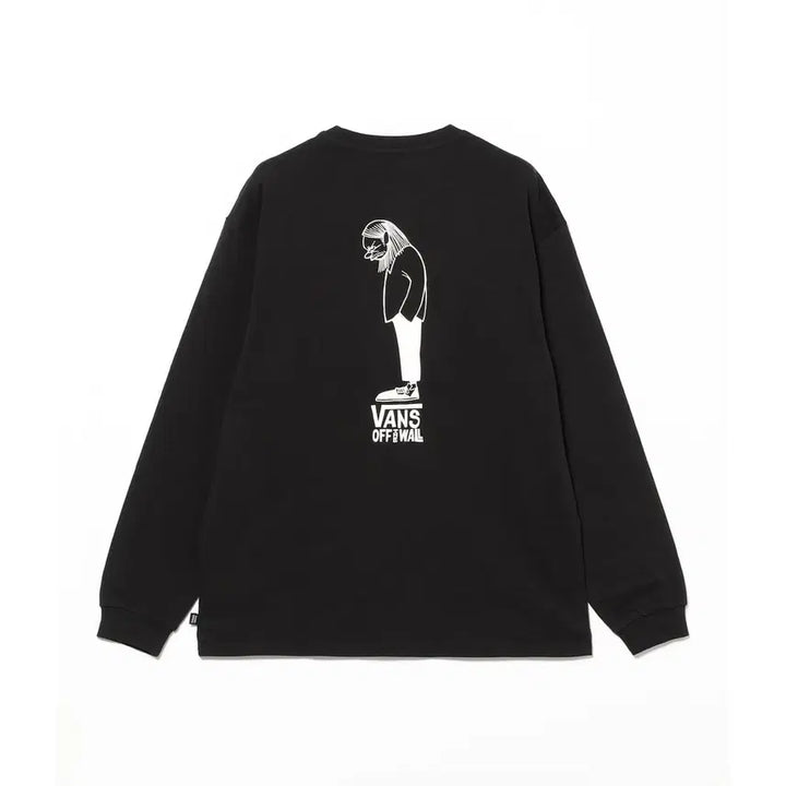 [BUNJANG] Vans X Yuuske Hanai Long Sleeve T-Shirt Black / [M] 반스 X 하나이유스케 긴팔티셔츠 블랙