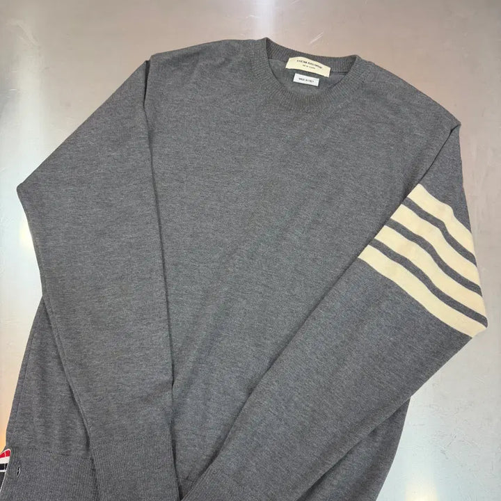 [BUNJANG] Thom Browne Merino Wool Diagonal Knit Sweater / [리오브전포점] 톰브라운 메리노 울 사선 니트 3