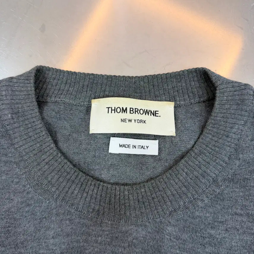 [BUNJANG] Thom Browne Merino Wool Diagonal Knit Sweater / [리오브전포점] 톰브라운 메리노 울 사선 니트 3
