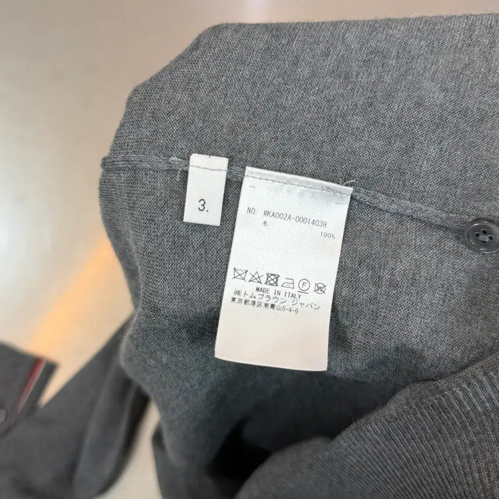 [BUNJANG] Thom Browne Merino Wool Diagonal Knit Sweater / [리오브전포점] 톰브라운 메리노 울 사선 니트 3