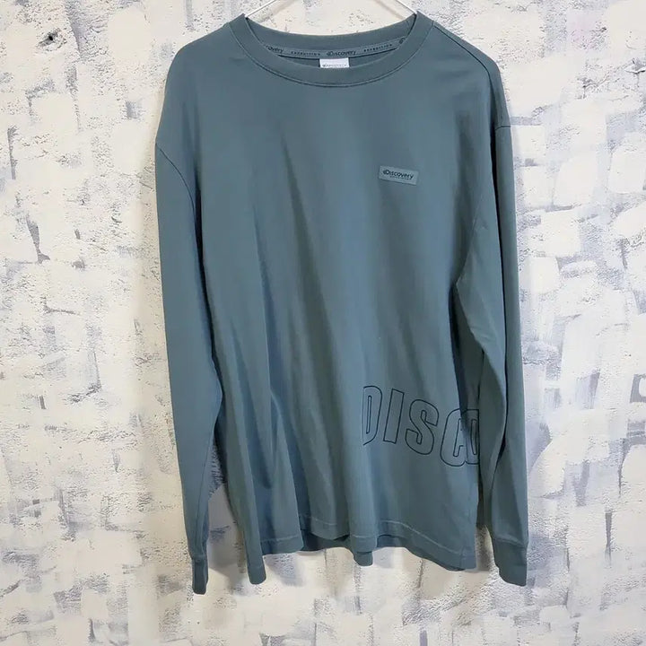 [BUNJANG] Discovery Channel Logo Long Sleeve T-Shirt Size 100 / 디스커버리 로고 긴팔 티셔츠  100
