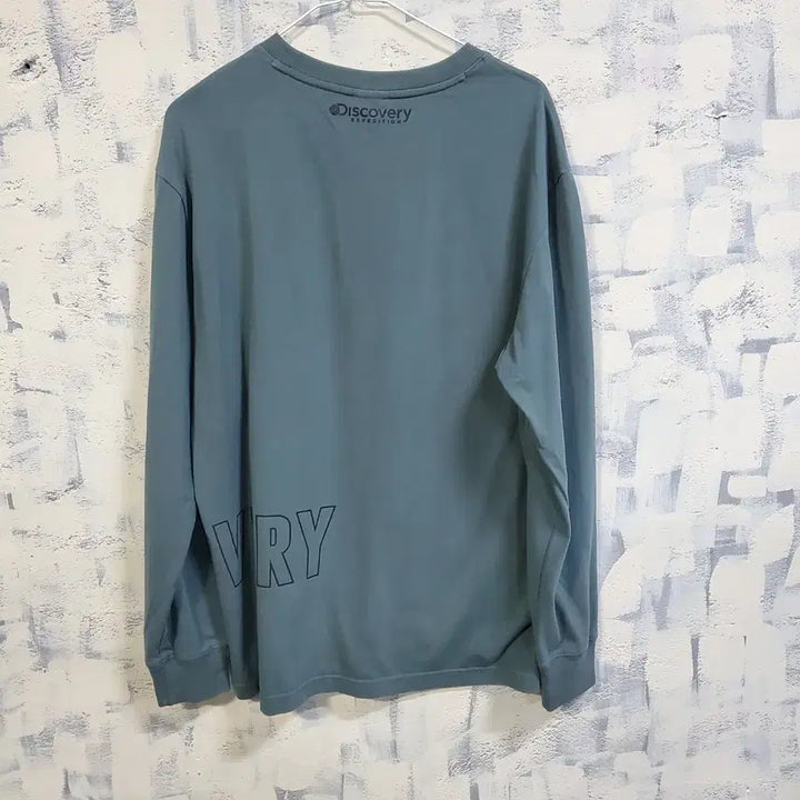 [BUNJANG] Discovery Channel Logo Long Sleeve T-Shirt Size 100 / 디스커버리 로고 긴팔 티셔츠  100
