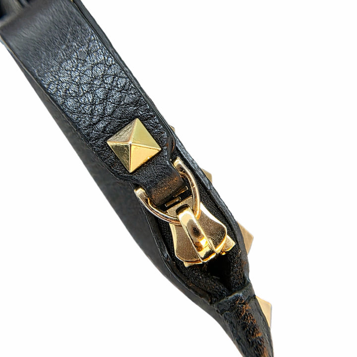 [BUNJANG] Valentino Rockstud Black Leather Clutch / [라온명품 LUX] 발렌티노 락스터드 블랙 레더 클러치